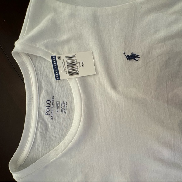 Polo by Ralph Lauren White Tee with Navy Logo - Picture 2 of 2